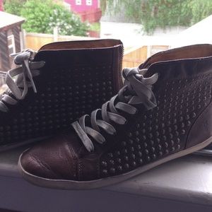 Frye studded high-top sneakers